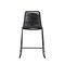 Armen Living Shasta 30" Outdoor Metal and Black Rope Stackable Barstool, PK2 LCSTBABLBLK30 - alternate 4